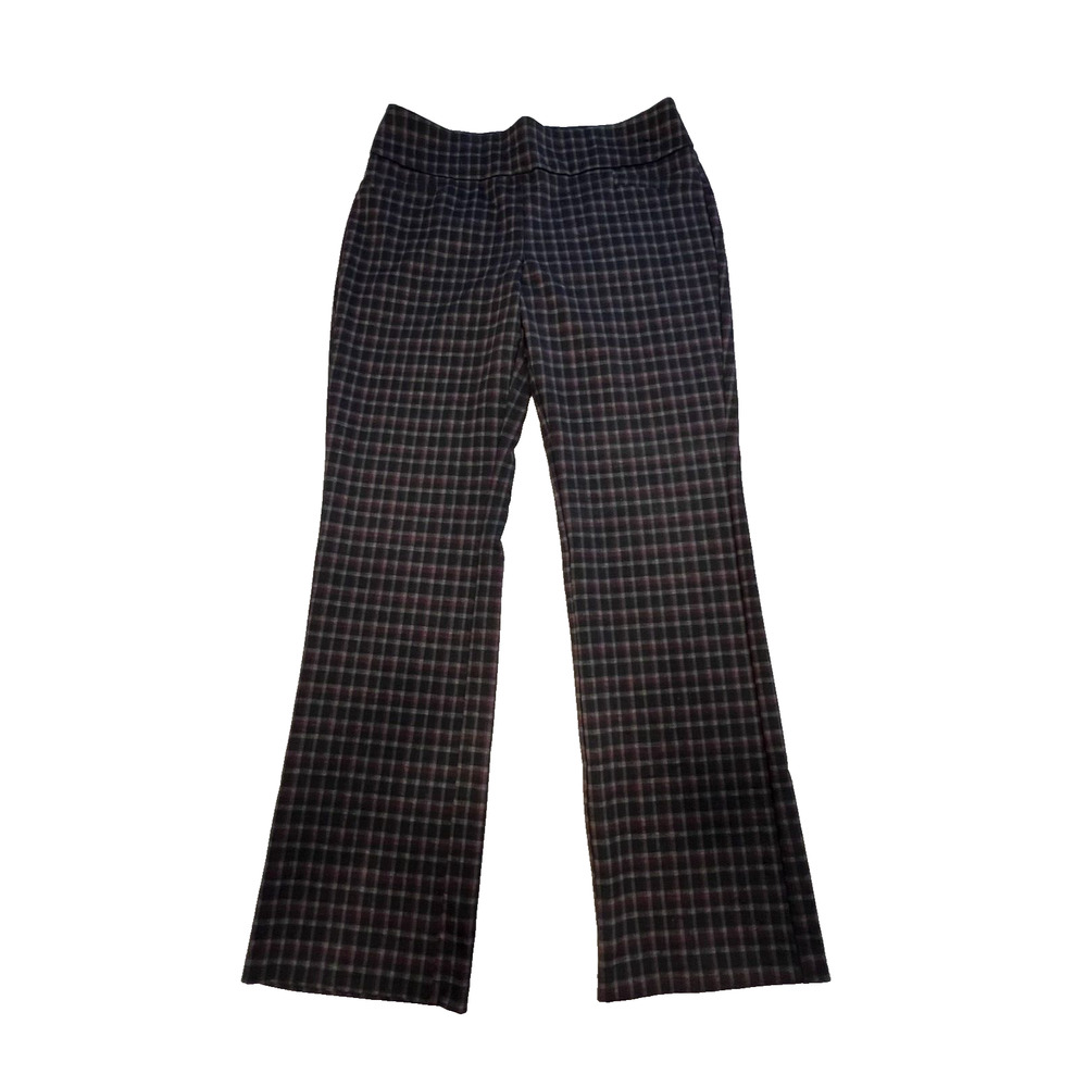 7th Avenue‎ Design Studio Women's Black Red Houndstooth Plaid Pants Size Large